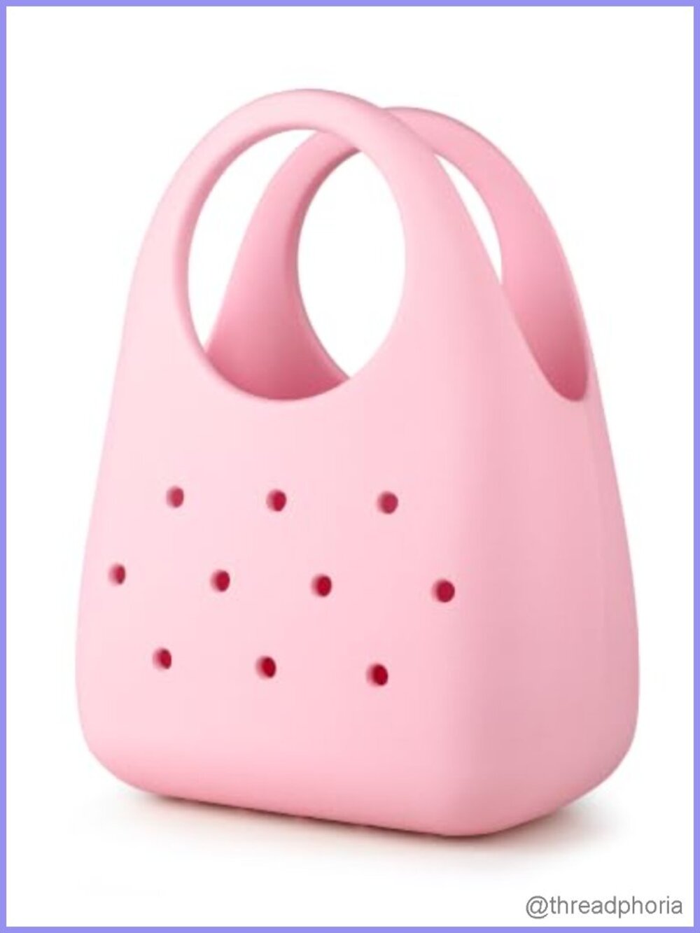 EVA Rubber Tote Bag Waterproof Collapsible Beach Handbag for Women